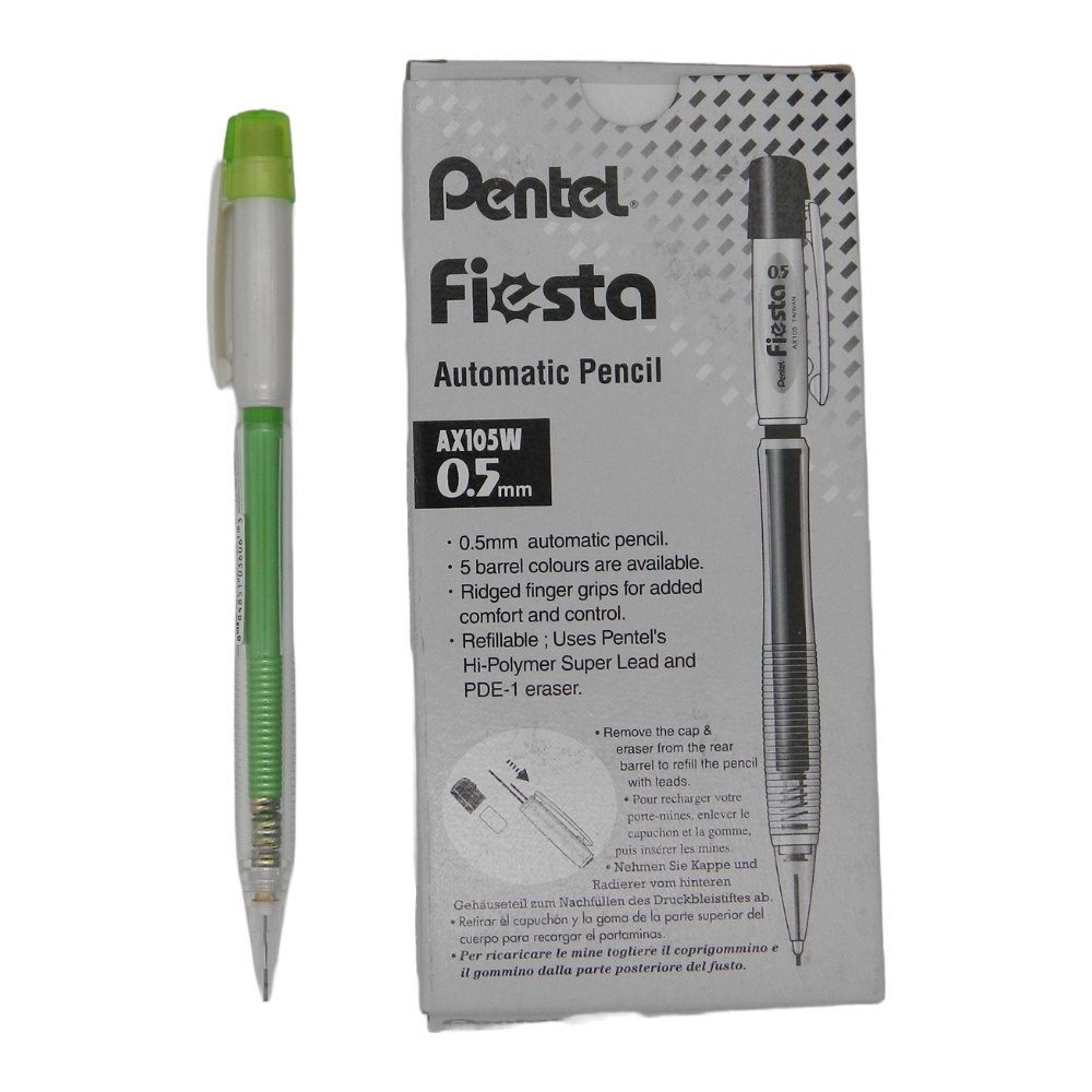 Lapicero Fiesta 0.5 mm Verde C/ 12 pzs Pentel