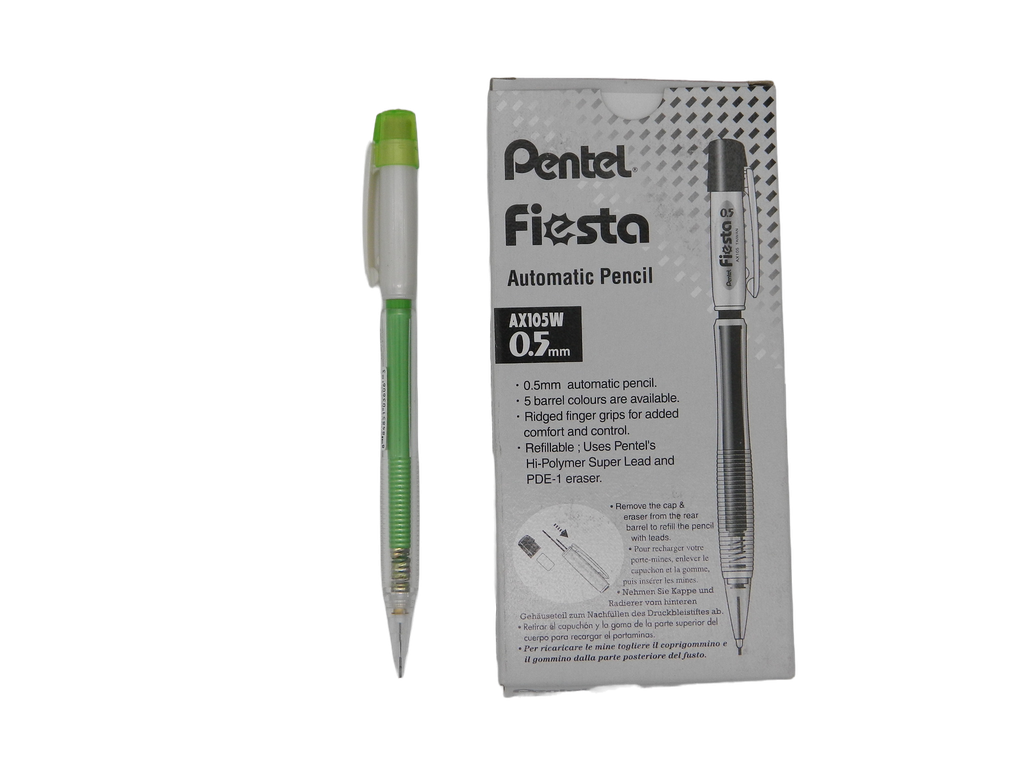 Lapicero Fiesta 0.5 mm Verde C/ 12 pzs Pentel
