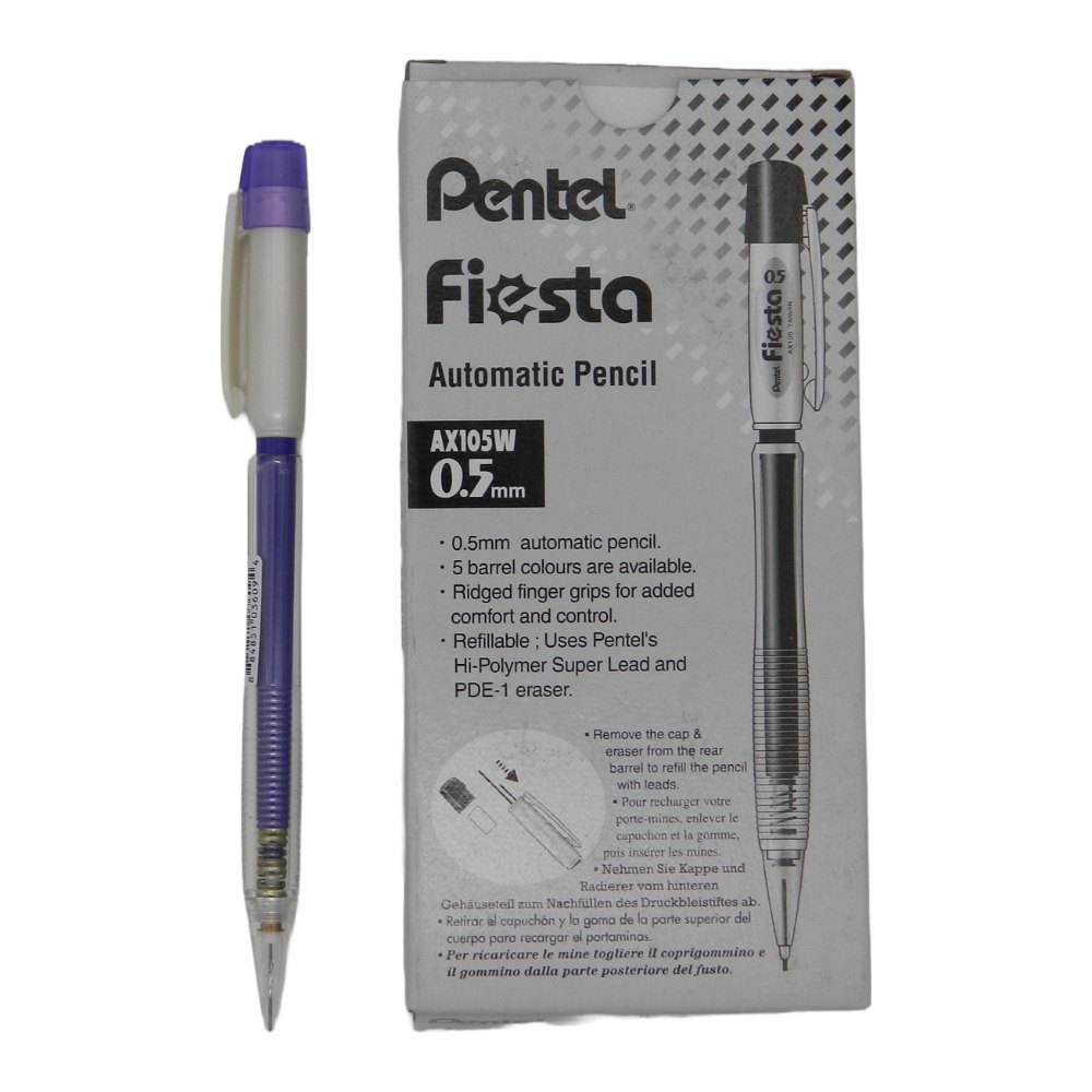 Lapicero Fiesta 0.5 mm Morado C/ 12 pzs Pentel