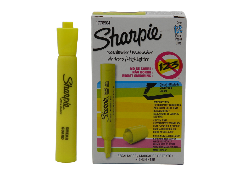 Marcatexto Sharpie Tank Amarillo C/ 12 Newell