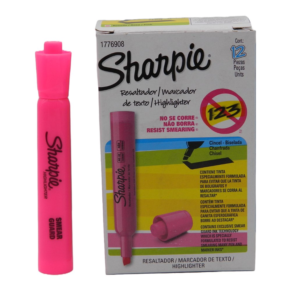 Marcatexto Sharpie Tank Rosa C/ 12 Newell