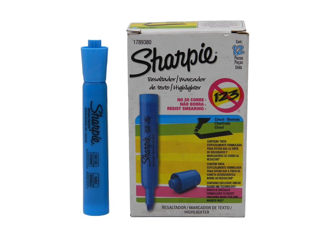 Marcatexto Sharpie Tank Azul C/ 12 Newell