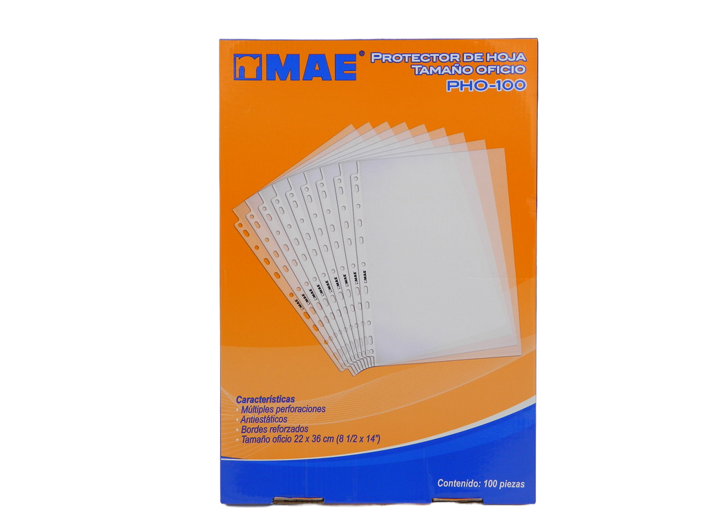 Protector de Hojas T/ Oficio C/ 100 pzs Mae
