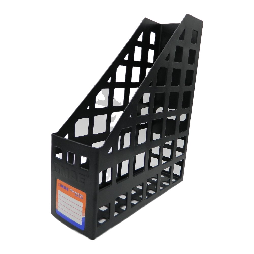 Revistero Plastico Negro T/ Carta  Mae
