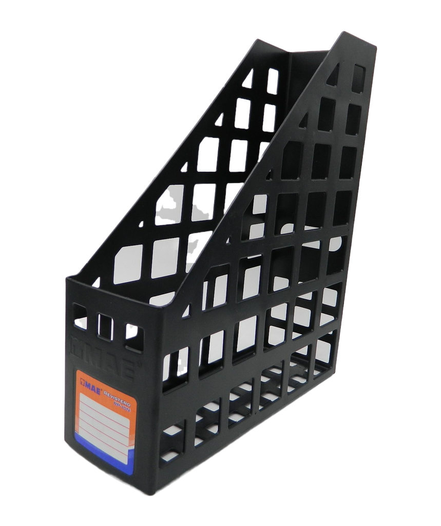 Revistero Plastico Negro T/ Carta  Mae