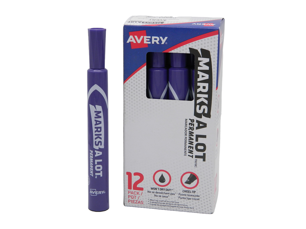 Marcador Marksalot Morado C/ 12 pzs Avery