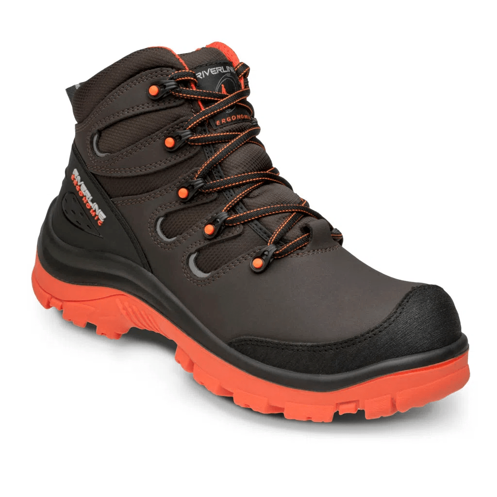 Bota Casual Industrial Micropiel Dielectrico C/ Punta Café Energy Riverline