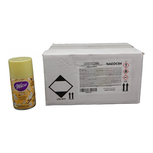 [001519] Repuesto Aromatizante Aerosol 180 grs Vainilla C/ 12 pzs Wiese