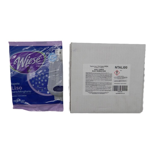 [001599] Tapete Liso P/ Migitorio Chicle Azul C/ 12 pzs Wiese