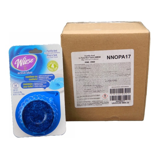[001612] Pastilla Azul 48 grs C/ 12 pzs Wiese