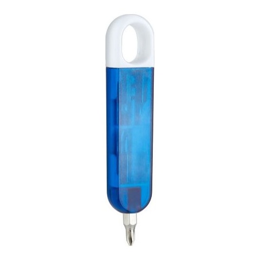 [001689] Desarmador Azuer Azul Traslucido PromoOpcion