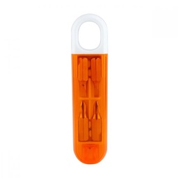 [001690] Desarmador Azuer Naranja Traslucido PromoOpcion