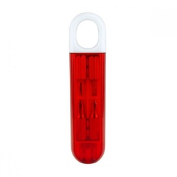 [001692] Desarmador Azuer Rojo Traslucido PromoOpcion
