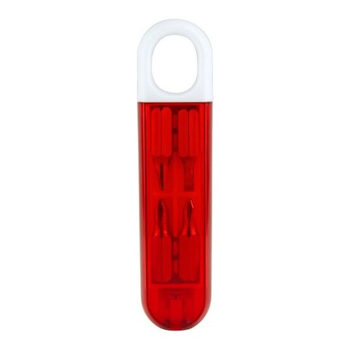 [001692] Desarmador Azuer Rojo Traslucido PromoOpcion