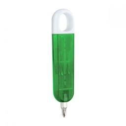 [001693] Desarmador Azuer Verde Traslucido PromoOpcion