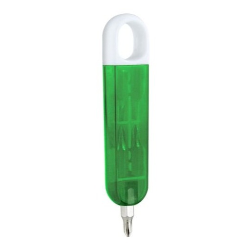 [001693] Desarmador Azuer Verde Traslucido PromoOpcion