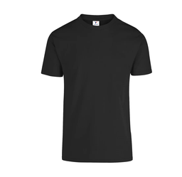 [002087] Playera Caballero Cuello Redondo Manga Corta 100% Algodón Negro Extra Grande Yazbek