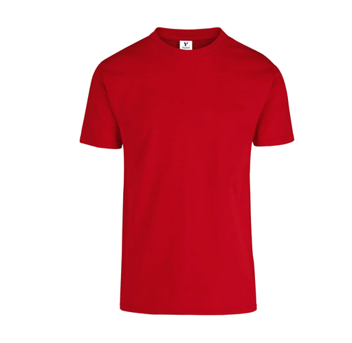 [002095] Playera Caballero Cuello Redondo Manga Corta 100% Algodón Rojo Mediana Yazbek