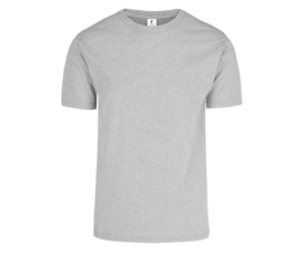 [002099] Playera Caballero Cuello Redondo Manga Corta 100% Algodón Gris Chica Yazbek