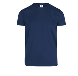 [002117] Playera Caballero Cuello Redondo Manga Corta 100% Poliester Azul Marino Extra Grande Yazbek