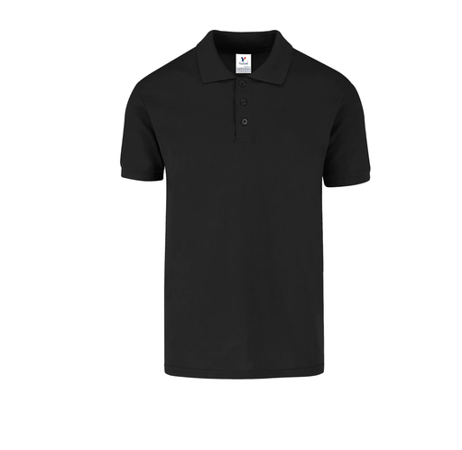[002160] Polo Pique Caballero Manga Corta 50% Algodón 50% Poliester Negro Mediana Yazbek