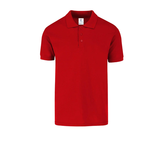 [002173] Polo Pique Caballero Manga Corta 50% Algodón 50% Poliester Rojo Doble Extra Grande Yazbek