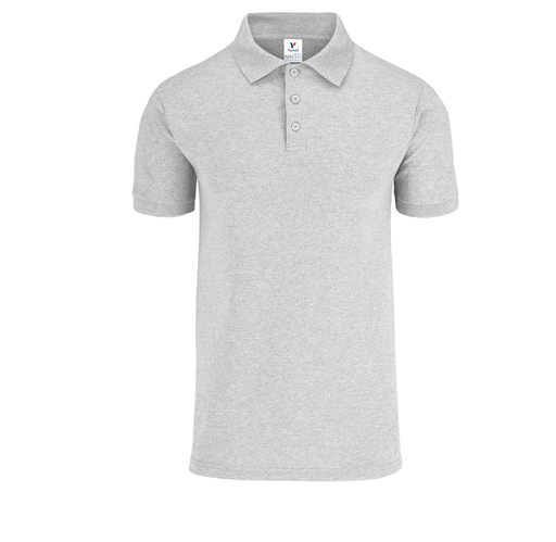 [002178] Polo Pique Caballero Manga Corta 50% Algodón 50% Poliester Gris Doble Extra Grande Yazbek