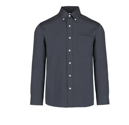 [002201] Camisa Gabardina Caballero Manga Larga 50% Algodón 50% Poliester Gris Grande Yazbek