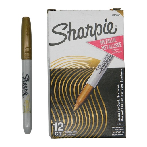 [002308] Marcador Sharpie Oro P/ Fino C/ 12 pzs Newell