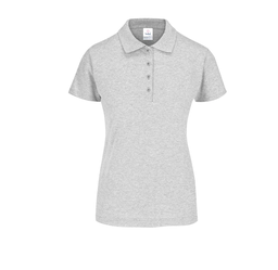[002428] Polo Pique Dama Manga Corta 50% Algodón 50% Poliester Gris Chica Yazbek