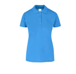 [002432] Polo Pique Dama Manga Corta 50% Algodón 50% Poliester Turquesa Chica Yazbek