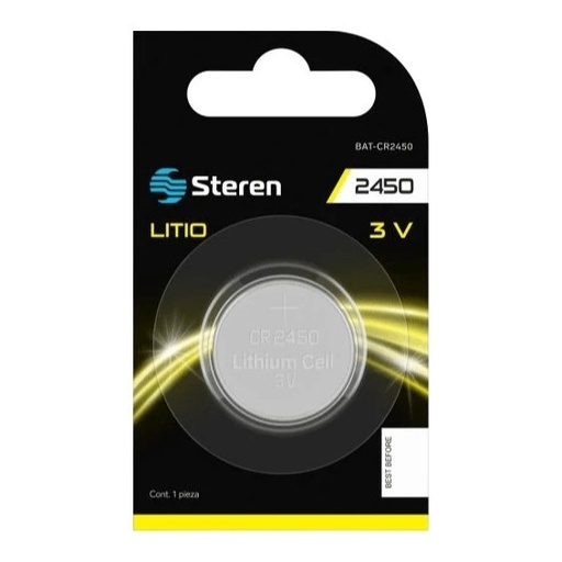 [002509] Pila Litio Tipo Boton CR2450 Steren
