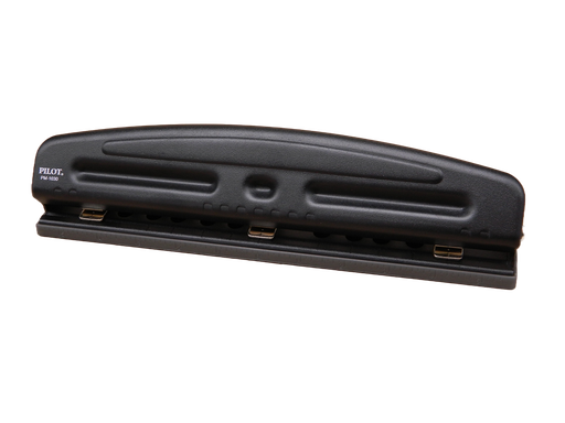 [002656] Perforadora Acero Triple Ajustable 2 y 3 Orificios 10 hjs PM-1030 Pilot