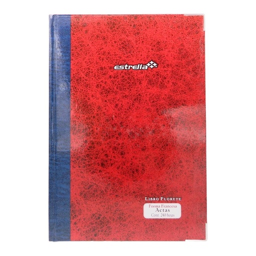 [002665] Libro Florete F/ Francesa Actas C/ 240 hjs Estrella