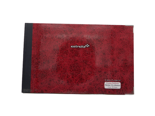 [002666] Libro Florete F/ Italiano Tabular 24 Columnas C/ 96 hjs Estrella