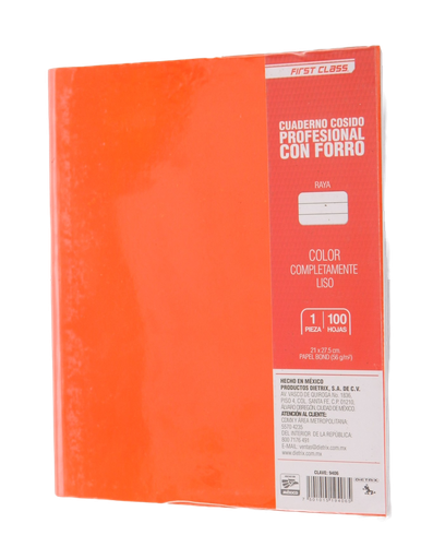 [002756] Cuaderno Cosido Profesional Rayado 100 Hjs Dietrix