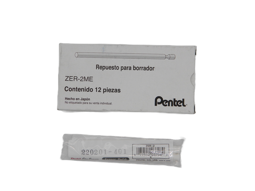 [002797] Repuesto P/ Borrador C/ 2 pzs C/ 12 pzs Pentel