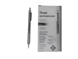 [002798] Lapicero Graphgear 500 0.9 mm Gris C/ 12 pzs Pentel