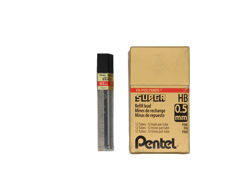 [002807] Puntillas Hi-Polymer 0.5 mm C/ 12 puntillas C/ 12 pzs Pentel