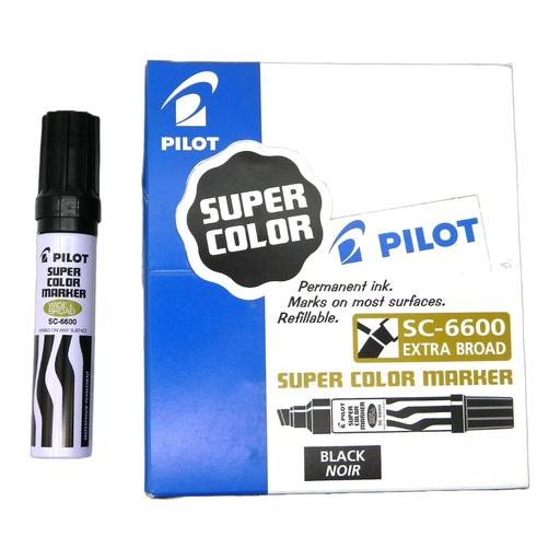 [002819] Marcador Permanente Jumbo Negro C/ 12 pzs Pilot