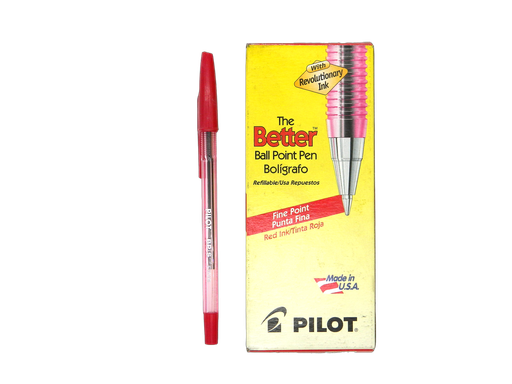 [002825] Pluma BPS 0.7 mm P/ Fino Rojo C/ 12 pzs Pilot