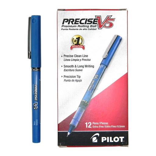 [002834] Plumon Precise PV5 0.5 mm P/ Extrafino Azul C/ 12 pzs Pilot