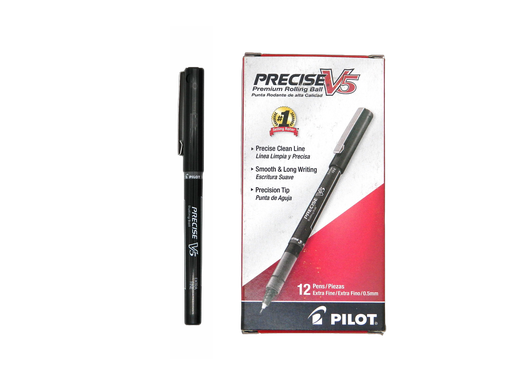 [002835] Plumon Precise PV5 0.5 mm P/ Extrafino Negro C/ 12 pzs Pilot