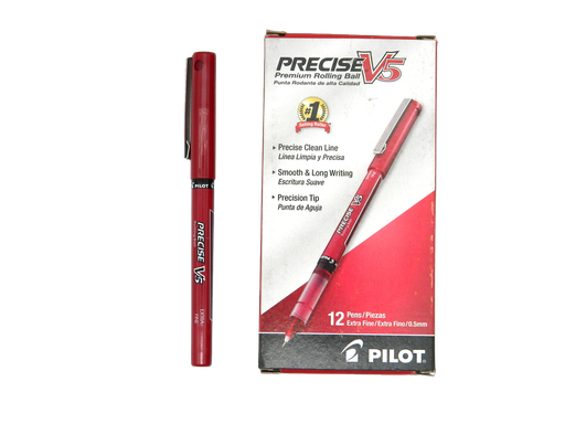 [002836] Plumon Precise PV5 0.5 mm P/ Extrafino Rojo C/ 12 pzs Pilot