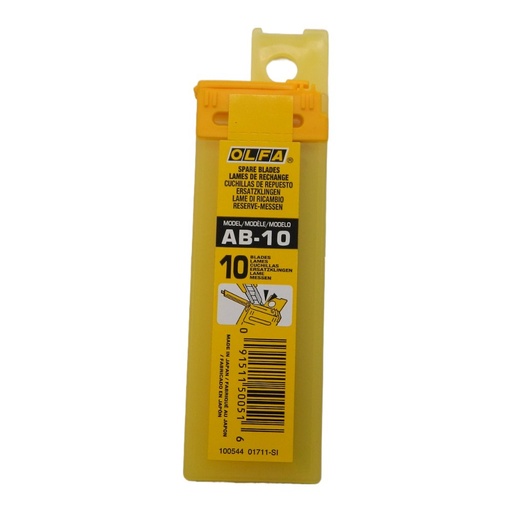 [002897] Repuesto Cutter Chico 9 mm C/ 10 pzs Olfa