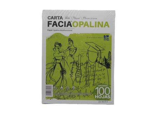 [002898] Papel Opalina Marfil T/ Carta 125 grs C/ 100 hjs Copamex