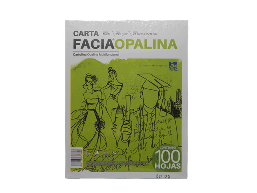 [002899] Cartulina Opalina Marfil T/ Carta 225 grs C/ 100 hjs Copamex