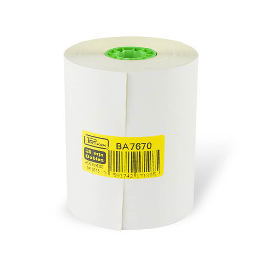 [002906] Rollo Autocopiante 76 x 70 C/ 3 pzs Printaform