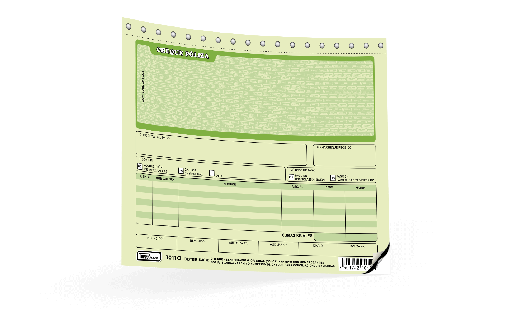 [002910] Poliza Cheque T/ 1/2 Oficio C/ Carbon C/ 20 juegos Printaform