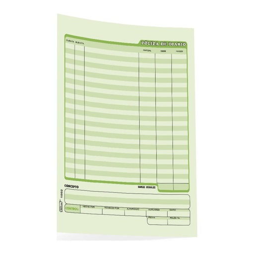 [002913] Poliza Diario a Mano T/ Carta C/ 50 hjs Printaform